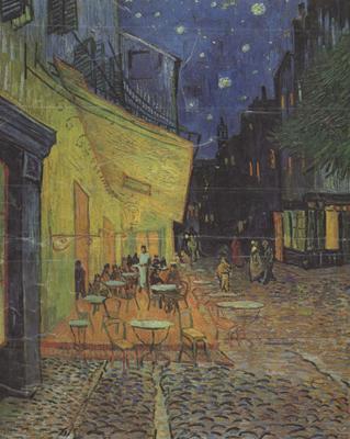 Vincent Van Gogh The Cafe Terrace on the Place du Forum,Arles,at Night (nn04) Norge oil painting art